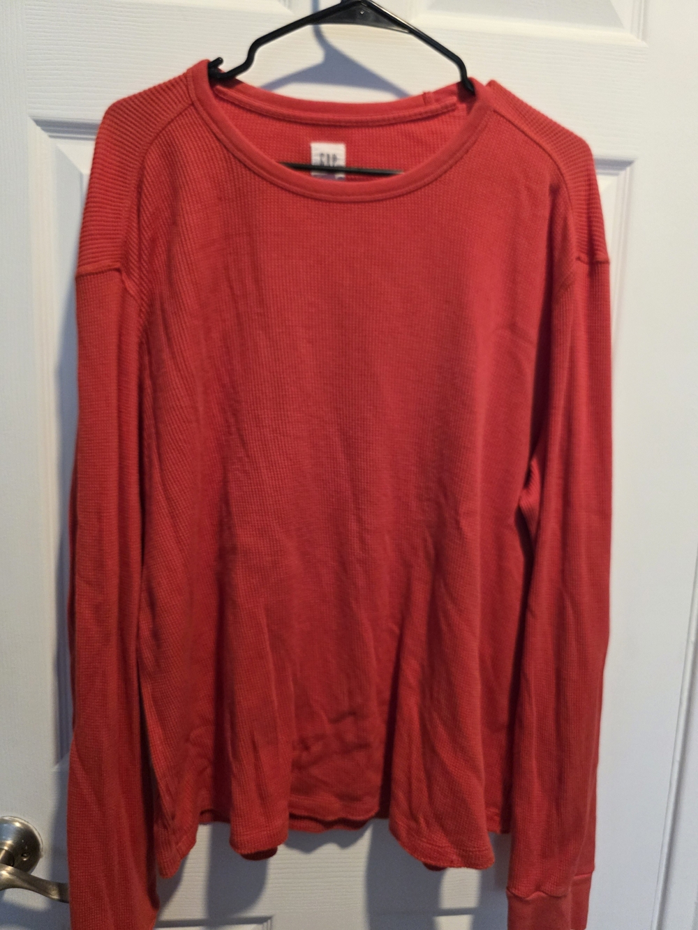 GAP Red Waffle Thermal Crew